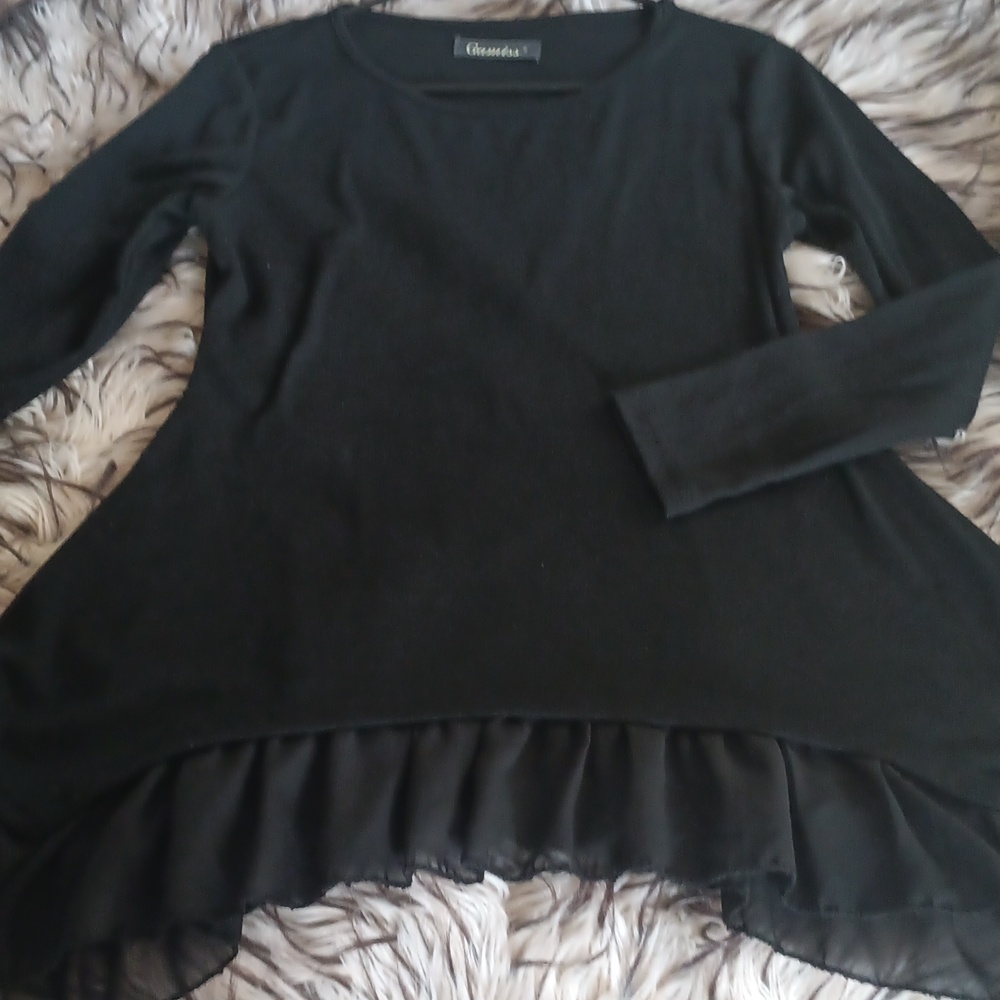 GAMISS ruffle bottom top